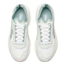 Puma Zapatillas deportivas de caña baja unisex Rider Elite, ligeras, cómodas, calzado casual retro - Blanco-Verde Musgo - Ver 4