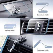 Rotatable Magnetic Car Phone Holder Magnet Smartphone Support GPS Foldable Phone Bracket In Car For