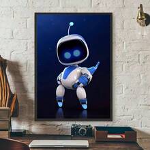 1 件游戏可爱 A-Astro B-Bot 卡哇伊海报防水墙贴适用于酒吧客厅复古装饰高品质印刷礼物无框 - 彩色 - 查看 20