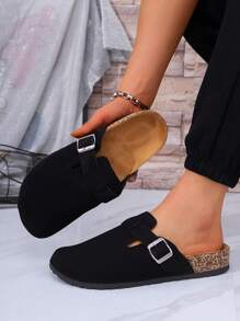 Men's Casual Simple Suede Slip-On Loafers Mule Slippers