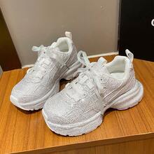 2026 New Dad Shoes Women, New Fashionable Thick-Soled Casual Sports Shoes Outdoor Wear, Elegant Women's Sneakers - sọc - Xem 2
