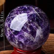 Dreamy Amethyst Crystal Ball - Bohemian Style Quartz Ball, Perfect Gift For Home Culture, Suitable For Christmas, Valentine's Day, Mother's Day, And Graduation Celebration - 紫色6.5-7.5厘米 - 查看 5