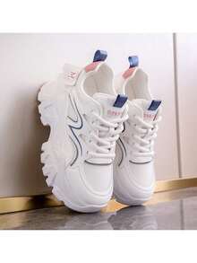 Women Chunky Shoes - 白色 - 查看 2