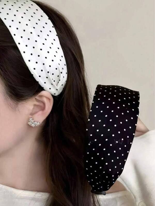 Nieuwe Koreaanse haaraccessoires, brede witte en zwarte hoofdband, multifunctioneel voor gezichtsreiniging, haarstyling en uitgaan, haarband voor vrouwen, haaraccessoires, haarband