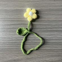 1 Beautiful Hand-Woven Puff Flower Bookmark - Unique Floral Design, The Perfect Gift For Bookworms, Reading Enthusiasts And Literature Lovers (Due To Different Shooting Light And Equipment, As Well As Different Display Parameters, There May Be A Slight Color Difference Between The Actual Object And The Picture, Which Is A Normal Phenomenon) School Supplies,Back To School