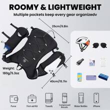 Running Vest Backpack(Only Backpack Without Bladder), Camel Hydration Vest Backpack, Water Backpack, Reflective Vest For Men And Women, Running Vest Phone Holder ,Fashionable Portable Cycling Hydrating Backpack With Multi Compartments.Unisex Practical Gym Bag.Fitness Training Bag. Multifunction Running Bag.Bicycle Bag With Multi Pockets