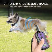 Dog Training Collar Dog Shock Collar With Remote - 3 Training Modes, Beep, Vibration And Shock, Up To 1000 Ft Remote Range, Rainproof For Small Medium Large Dogs - Purple - View 2