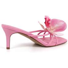Orchid Heels For Women Slip On Kitten Heel - Orange - View 6