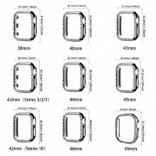 BEIMUSON Diamond Case Compatible With Apple Watch Cover 42mm 46mm 49mm 41mm 45mm 44mm 40mm 38mm Bling Bumper Protector Shell For Apple Watch Ultra SE Series 10/9/8/6/5/4/3/2/1