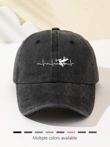 1 Stück Modische Damen Baseball Kappe mit Frosch Herzschlag Aufdruck, weiche Krone, verstellbare Größe, Sonnenhut für Outdoor, Geschenk für Feiertage, Hiphop, Outdoor Sport, Camping, Partys, Urlaub