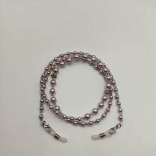 1 Stück elegante Brillenkette mit ABS-Perlen und Strass, geeignet für den täglichen Gebrauch
