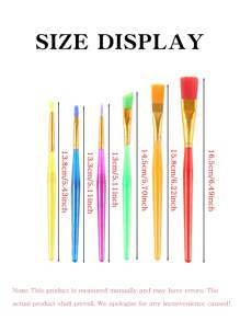 12pcs Candy Colored Children's Paintbrush Oil Painting Pen Set Plastic Rod, Art Painting Watercolor Painting Brush Oil Painting Pen Set, Phomemo 12 Pack Children's Paintbrush, Non Shedding Furry And Paintbrush, Specifications: 12PCS/4PCS/2PCS, Washable Acrylic Paint Set For Preschool Children, Toddler Painting Brush Set, Very Suitable As A School Gift For Children