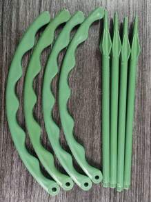 4 Packs Of Durable Plant Support Clips,Plant Support Fasteners,Sturdy Stem Clamps For Climbing Plants - Plastic Material,Or Indoor Climbing Plants, Plant Supports(Random Color)