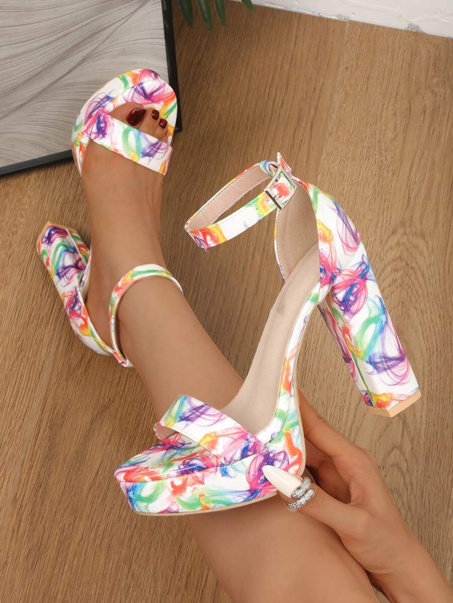 Women's High Heel Platform Sandals, Fashion Runway Sexy Gorgeous High Heels For Summer