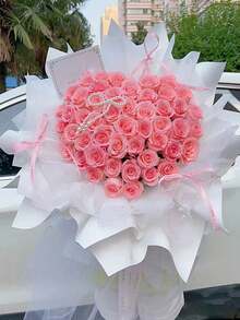 1 Set Bouquet Heart-Shaped Shaper Flower Arrangement Holder Bouquet Holder Floral Arranger Tool Shaper - White - View 7