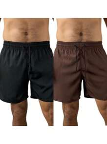 KIT 2 SHORTS masculino tactel elastano moda praia academia esportes secagem conforto