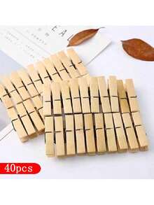 5/20/40 Pcs Photo Clothespins, Small Clothespins Natural Wooden Mini Clothespins, Mini Photo Clips Small Clothespins For Photos, Crafts, Artworks, Postcards, Home, Wedding And Party Arrangement Decorations