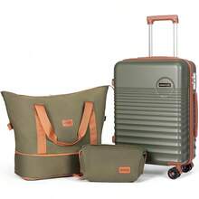 Carry On Luggage 22x14x9 Airline Approved, 20-Inch Hard Shell Suitcases With Wheels, ABS Lightweight Carry On Suitcase With TSA Lock