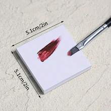 50片双面加厚一次性美甲调色盘，便携式指甲油颜色混合纸，美甲用品，美甲工具，美甲艺术工具，返校季，美甲，美甲工具（适用于假指甲） - 白色 - 查看 9