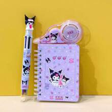 Sanrio 3pcs Sanrio Characters , My Melody, Kuromi Themed Stationery Gift Set, Creative Cartoon School Supplies, Student Learning Items, Birthday Gift, Prize,School Supplies,Back To School