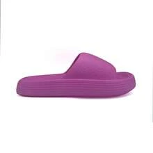LULI PATOTAS Luli Sandalias modelo Nubia. Slide lisas unisex de suela gruesa, estilo nube, cómodas y antideslizantes para casa, playa o baño. - Rosa Fucsia - Ver 1