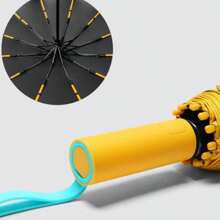 72-Bone Ultra-Strong Windproof Rainproof Automatic Umbrella, Large UV Protection Folding Umbrella, Unisex Umbrella (Strap Color Random)