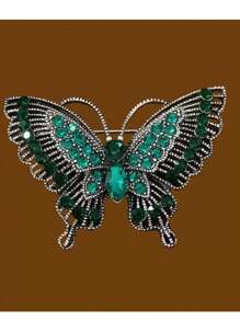 1 pieza Broche de solapa de aleación de zinc con diseño de mariposa, accesorio de alta gama para decorar abrigos, sombreros, bolsos, mochila unisex para la escuela