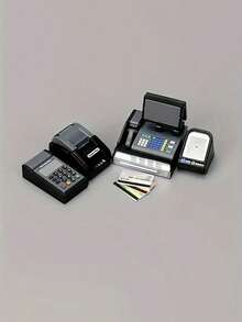 7pcs Miniature Supermarket Checkout Counter Set, Plastic Material, Teen Creative Toy, No Power Required, Suitable For Party, Holiday Gift (Needs Self-Assembly) - Multicolor - View 7