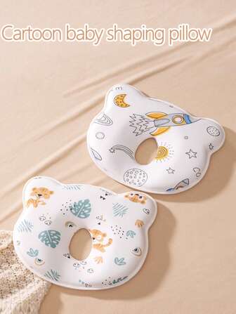 1pc Newborn Baby Bear-Shaped Shaping Pillow, Soft And Skin-Friendly.