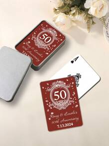 Custom Personalized Retro Playing Cards, Anniversary Commemoration Customization, Couple's Gift 54pcs, Perfect For Valentine's Day, Anniversaries, Birthdays ,Ideal Gift For Partner Or Friend, Christmas Gift,Personalized Gift