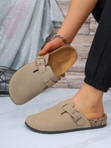 Men's Casual Simple Suede Slip-On Loafers Mule Slippers