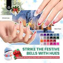 Beetles Gel Nail Polish Kit With U V Light 97Pcs Travel Holiday 45 Colors Gel Polish Set With Nail Stamp Nail Tips Base Top Coat All Season Gel Polish Starter Kit Gift For Women - 0-0-Seasonal Harmony 凝膠指甲油 - 查看 6