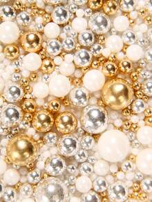 130g/4,59oz Hạt đường rắc nhiều màu, thích hợp để trang trí bánh kem, bánh cupcake, bánh macaron, kem, cũng thích hợp cho đám cưới, Ngày lễ tình nhân, Giáng sinh và các dịp khác. Màu sắc bao gồm vàng, bạc, trắng, hồng, xanh dương, đen và tím. Chỉ dùng để trang trí, không ăn được. - Nhiều màu - Xem 24