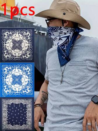 1 creatief cadeau, nieuwe retro maritieme outdoor multifunctionele bandana, hoofdband, streetdance, hiphop, decoratie, lichtgewicht vintage zeilbootprint vierkante sjaal, geschikt voor mannen en vrouwen, motorrijden, Halloween-cadeau, machinewasbaar retro streetwear accessoire, motoraccessoire | Exquise design sjaal | 100% sjaal, hoofdband, bandana