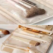 Bolsa de cosméticos portátil - Gran capacidad, ligera, bolsa de almacenamiento de artículos de tocador plegable, equipada con ganchos y cremalleras de lona, es un regalo ideal para el Día de San Valentín, el Día de la Mujer, Navidad, Halloween