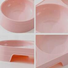 Comedero doble popular tipo macaron para mascotas, tazón de agua para gatos, comedero para perros, suministros para mascotas