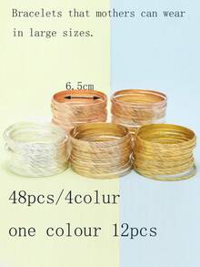 12 sztuk Polka Dot Tekstura Modna Cienka Bransoletka Dla Nastolatek