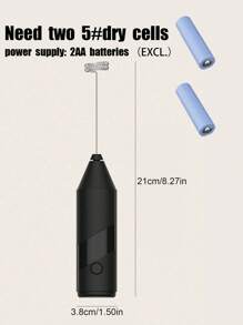 Spieniacz do mleka, mocny ręczny spieniacz do mleka, miniaturowy spieniacz do mleka, mieszadło do kawy, mikser do napojów ze stali nierdzewnej do kawy, latte, cappuccino, matcha, gorącej czekolady, przenośny producent piany, elektryczny bezprzewodowy blender, mini ekspres do kawy
