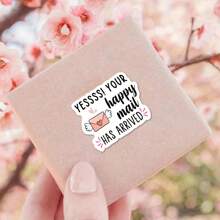 150pcs/10sheets Envelope Gift Box Sealing Stickers, Dessert Cake Box Decoration Stickers, Self-Adhesive Label Stickers, Fast Food Takeout Bouquet Gift Box Packaging Thank You Stickers School Supplies,Back To School