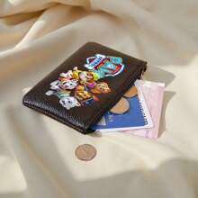 Paw Patrol 1pc Paw Patrol Cartoon Short Wallet With Zipper Closure Durable Skye Cartoon Design Compact & Stylish For Everyday Use Coin Purse For Women Money Wallet Mini Wallet Purse Wallet Coin Wallet