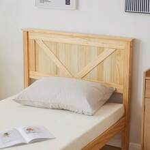 Twin Bed Frame Solid Pine Wood Queen Platform Bed Natural - twin+natural - View 8