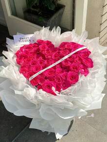 1 Set Bouquet Heart-Shaped Shaper Flower Arrangement Holder Bouquet Holder Floral Arranger Tool Shaper - White - View 10