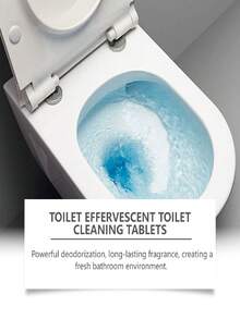 Toilet Cleaning Effervescent Tablets, Daily Household Toilet Descaling, Deodorizing Cleaning Fizzy Tablets