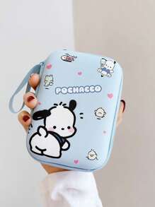 Limited Edition Sanrio Hello Kitty & Kuromi Cute Cartoon EVA Storage Bag - Portable Cable Organizer, Charger Carry Case, Earphone & USB Drive Storage Pouch With Handle And Zipper