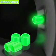 4 pièces/couleur aléatoire Capuchons de valve de pneu lumineux pour voiture, véhicule électrique, moto, vélo, camion, couvercles de valve super lumineux et réfléchissants