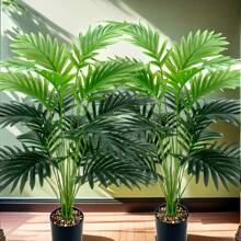 1pc UV Resistant Artificial Palm Tree - Real Touch Artificial Greenery, Perfect For Wedding Decor, Rome Decor, Home Decor, Garden Decor And Indoor/Outdoor Decorations,Fake Plants