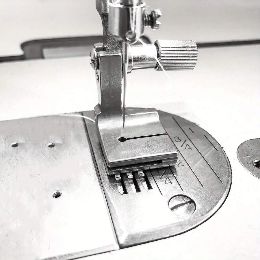 1 件工业缝纫机褶边压脚 - 宽褶边和褶皱附件，适用于厚面料 - 銀色 - 查看 1