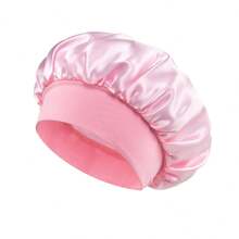 1/2 Pieces Women's Wide Brim Hats With Elastic Band - Silky Satin Sleep Caps For Daily Hair Care, Soft & Breathable Fashionable Nightwear Accessories