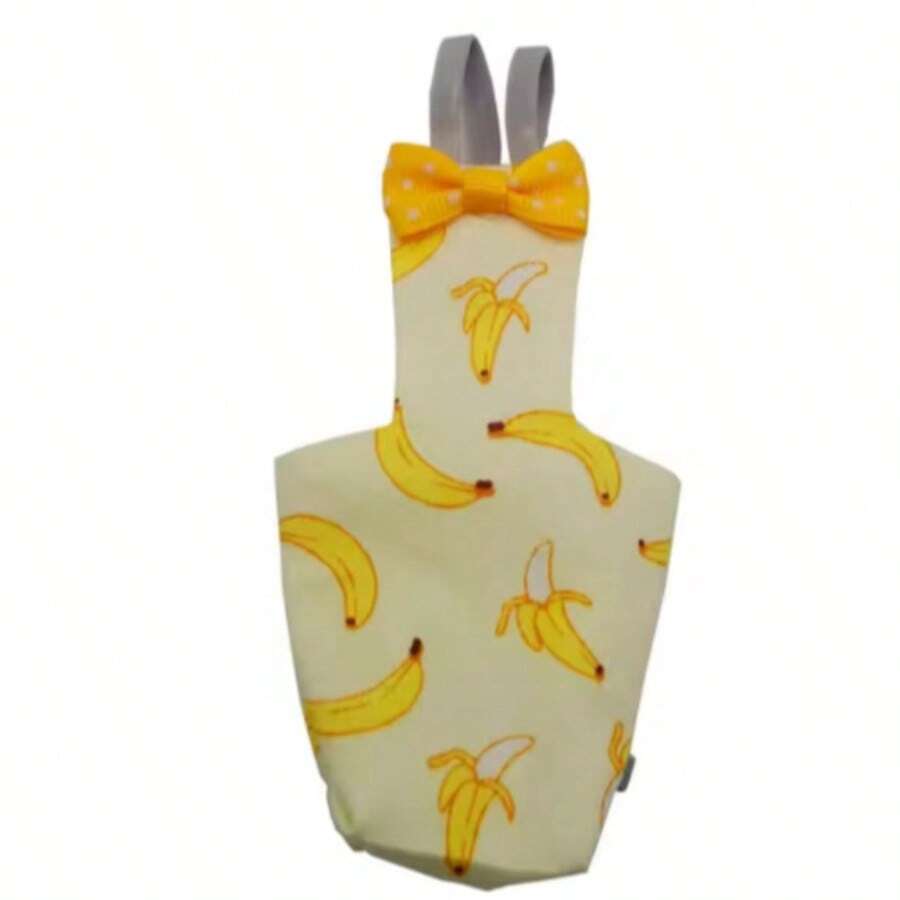 Parrot Diaper With Bowtie Cute Colorful Fruit Floral Cockatiel Pigeons Small Medium Large Pet Birds Flight Suit Clothes Washable