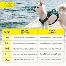 Harnais pour chien, harnais de gilet réfléchissant pour chien avec 5 pièces de patchs, harnais pour animaux de compagnie en oxford doux et réglable, couche intérieure en maille, facile à contrôler pour les petits, moyens et grands chiens
